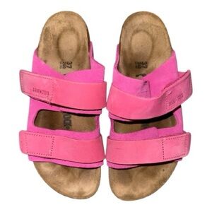 Birkenstock Fuchsia Double-Strap Sandals